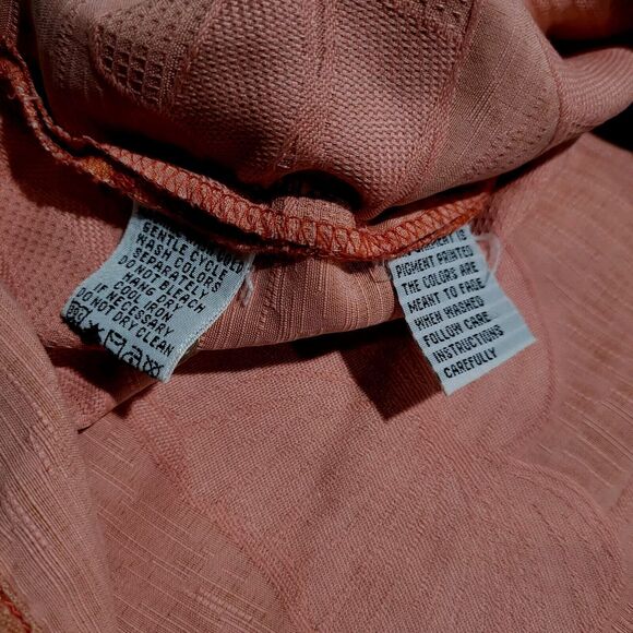 Tommy Bahama Island Zone Relax 100% Silk Burnt Sienna Orange Camp Tropical NWOT - Picture 11 of 11